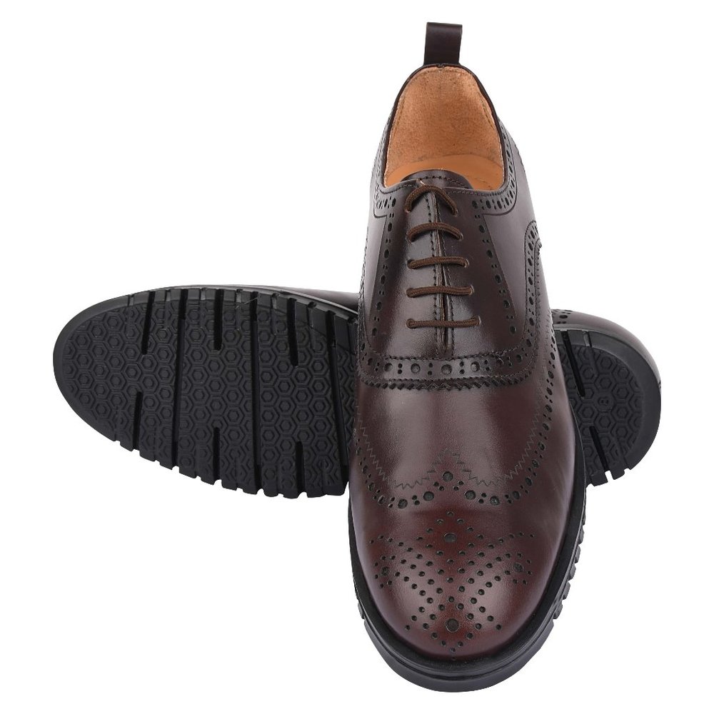 LibertyZeno Brown LEATHER OXFORD STYLE CASUALS